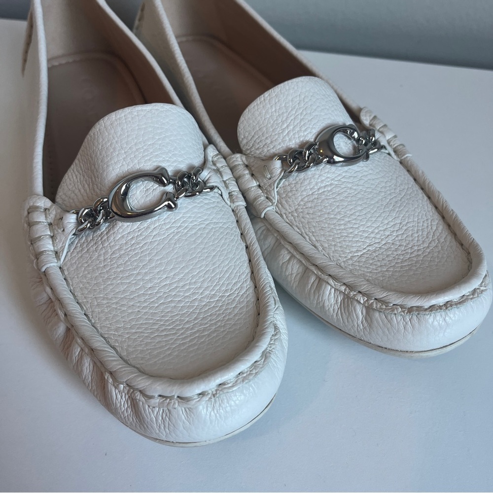 Coach Maegan Leather Drivers Flat Loafers SIZE 8.5
